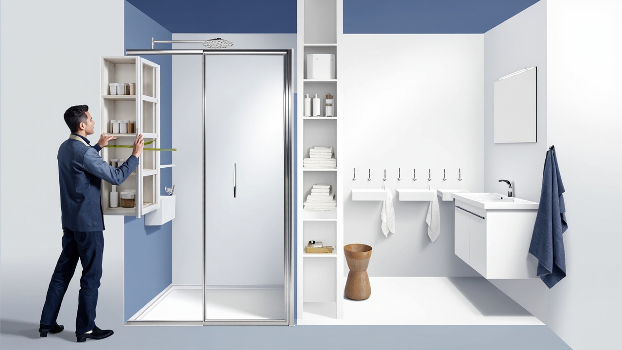 4 m²: optimiser douche et rangements pour gagner de la place