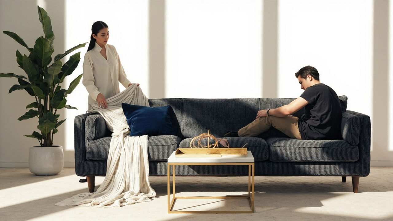 canapé gris anthracite : palette pour un salon harmonieux