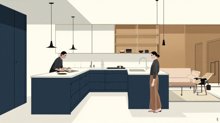 cuisine en u ouverte sur salon: guide et plans d’aménagement