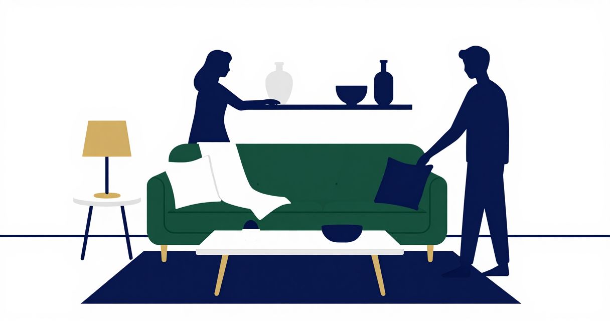 canapé vert foncé : palettes et couleurs pour salon lumineux