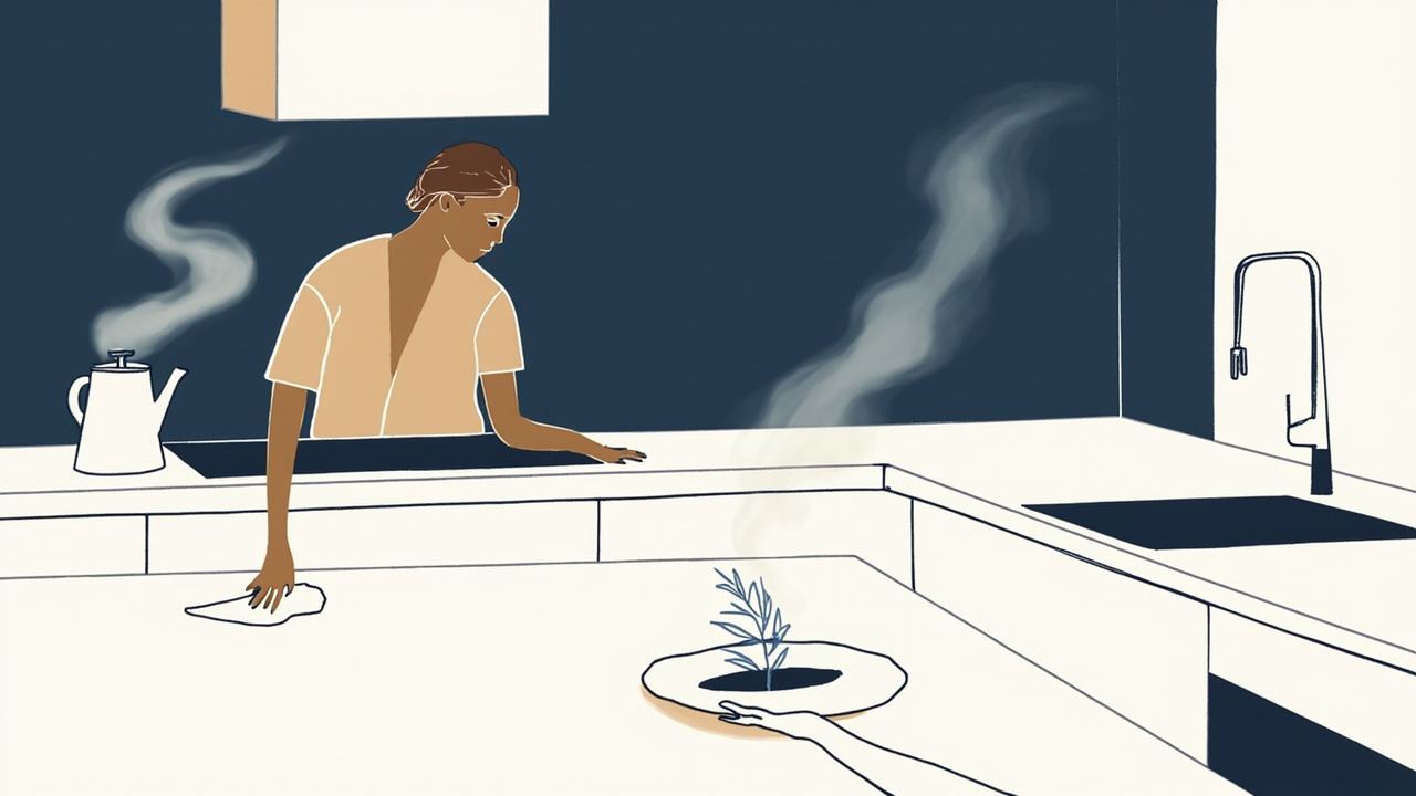 vert sauge en cuisine : ambiance apaisante et chic