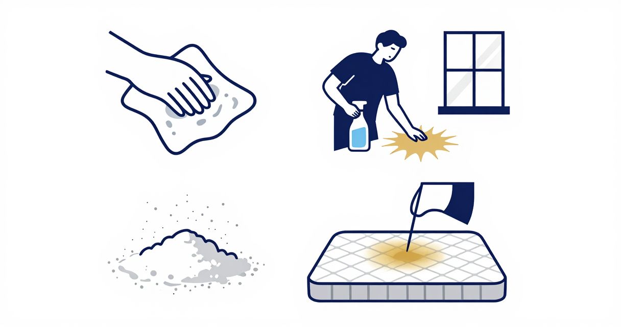 tache d’urine sur matelas: enlever et neutraliser l’odeur