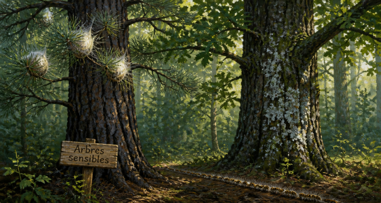 Chenille processionnaire quel arbre pin et chêne