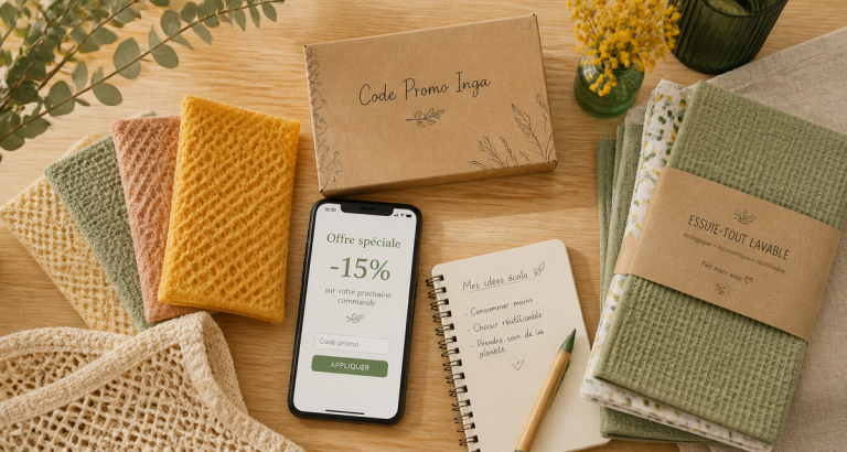 code promo inga sur éponges lavables et essuie-tout