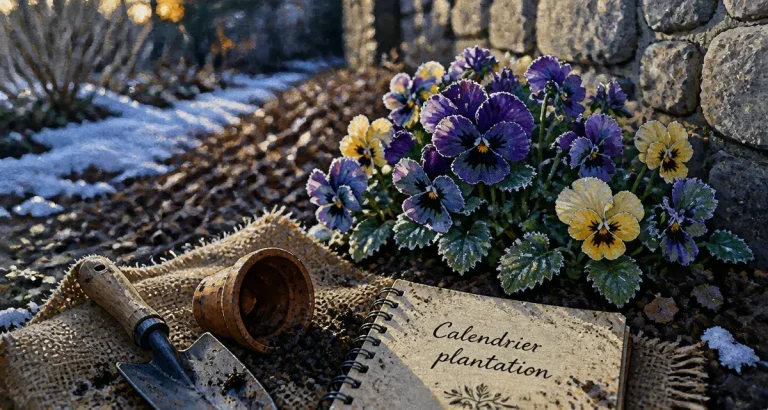 Quand planter des pensées : plantation réussie près d’un mur