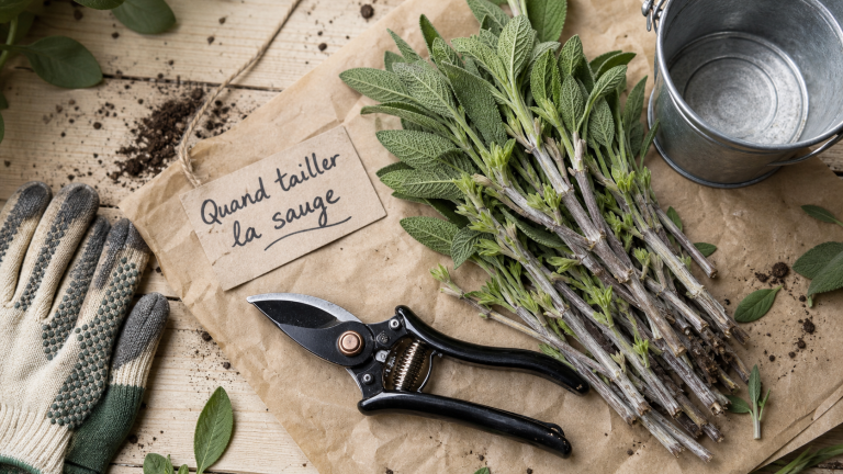 Quand tailler les sauges : sécateur près des jeunes pousses