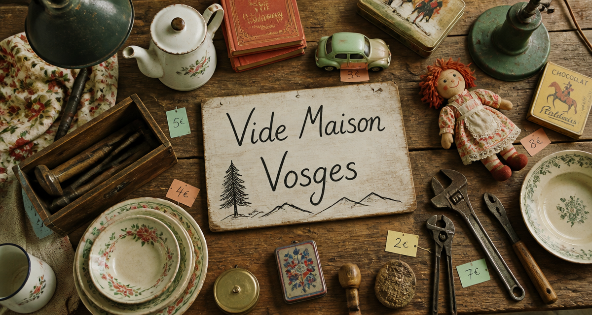 vide maison 88 table objets brocante