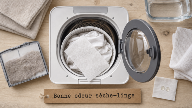 Astuce bonne odeur sèche-linge : linge frais plus longtemps