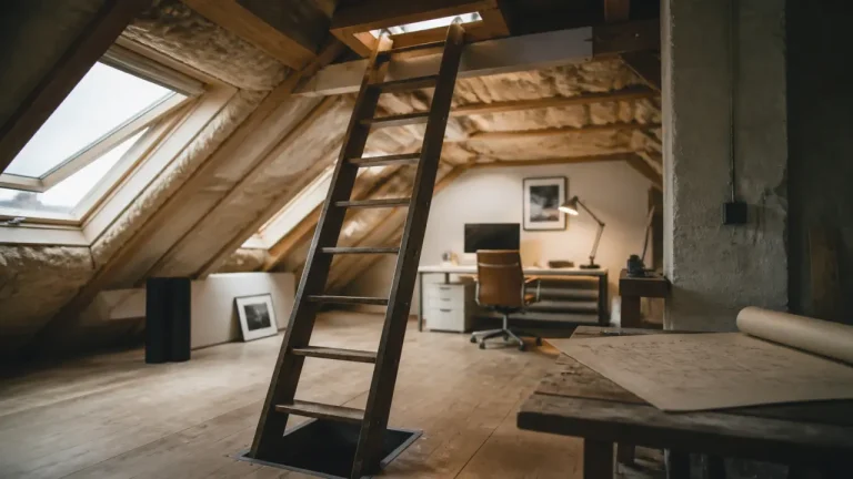 Aménager des combles : plancher et isolation sous pente 30°