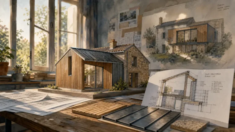 Construire une extension maison : maquette PLU et 150 m², erreurs à éviter
