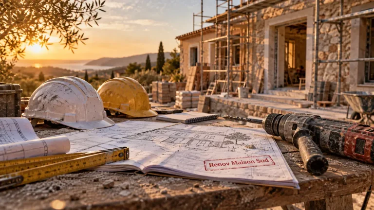 Renov Maison Sud à Toulon : chantier et suivi gros œuvre aux finitions