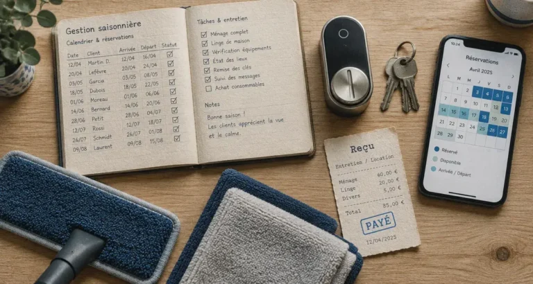 Gestion locative saisonnière : délégation et contrôle, clés et calendrier de réservation